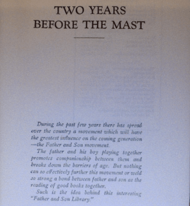This is the book I'm reading with my kid now, from a 1927 edition. The token role of fathers in their children's lives has always been important to their development