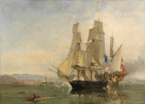 he Action and Capture of the Spanish Xebeque Frigate El Gamo, by Clarkson Frederick Stanfield